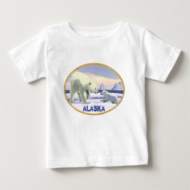 Camiseta De Bebé Oso Polar - Mama Nose Best (Anverso)