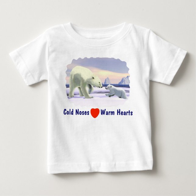 Camiseta De Bebé Oso Polar - Mama Nose Best (Anverso)