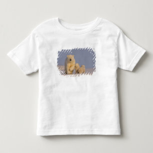 Camiseta De Bebé oso polar, Ursus maritimus, cerda con recién nacid