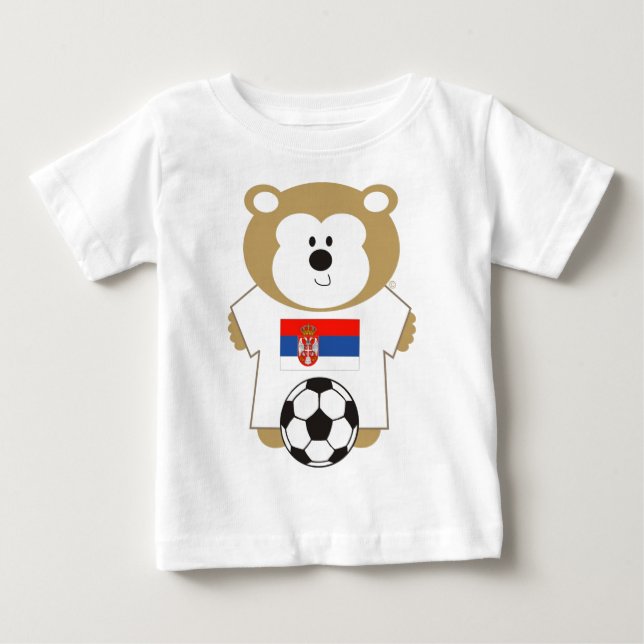 CAMISETA DE BEBÉ OSO SERBIA (Anverso)