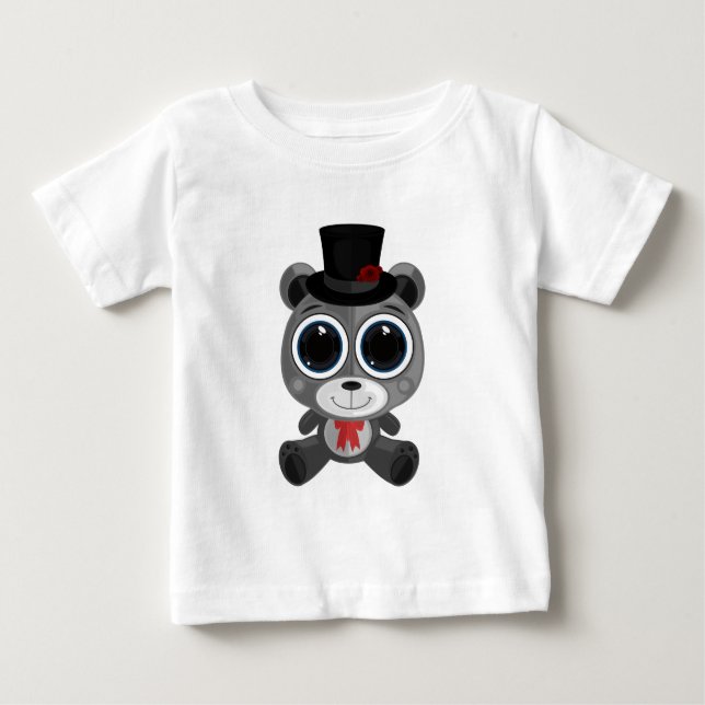 Camiseta De Bebé Oso Teddy - Gris clásico (Anverso)