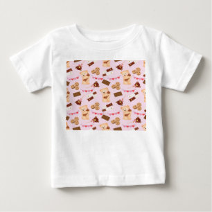 Camiseta De Bebé Oso y chocolate
