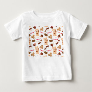 Camiseta De Bebé Oso y chocolate