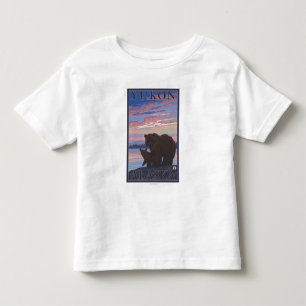 Camiseta De Bebé Oso y Cub - el Yukón, Alaska