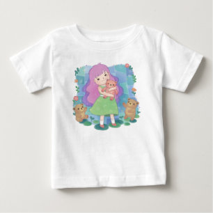 Camiseta De Bebé Osos de peluche e ilustración de niña