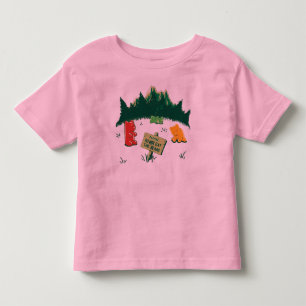 Camiseta De Bebé Osos divertidos de la jalea en las montañas