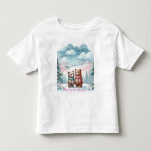 Camiseta De Bebé Osos Navideños Lindos