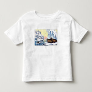 Camiseta De Bebé Osos Polares, Agujas Y Sellos