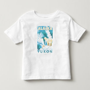 Camiseta De Bebé Osos polares y Cub - el Yukón, Alaska
