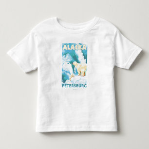 Camiseta De Bebé Osos polares y Cub - Petersburgo, Alaska