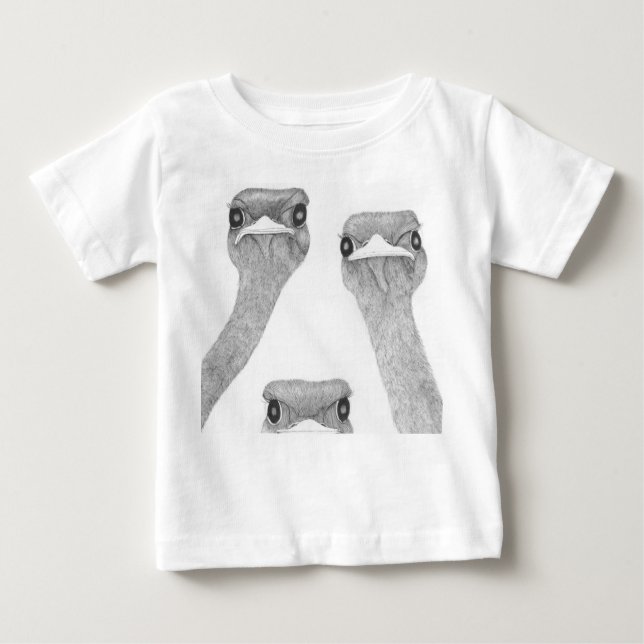 Camiseta De Bebé Ostriches (Anverso)