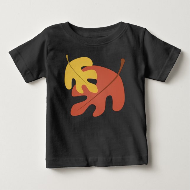 Camiseta De Bebé Otoño deja una camiseta bebé (Anverso)