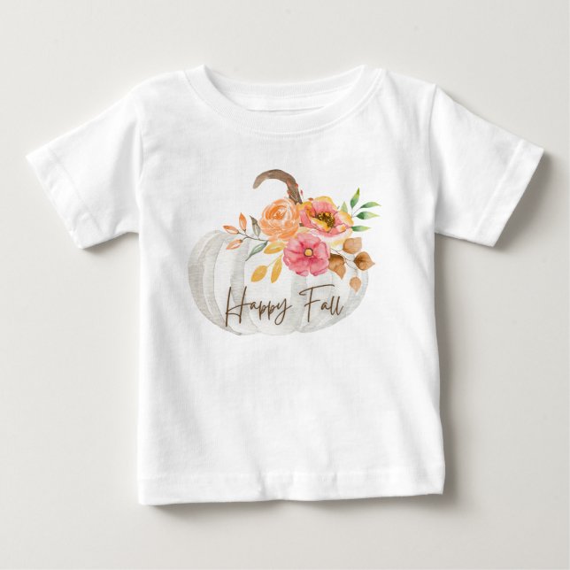 Camiseta De Bebé otoño feliz (Anverso)