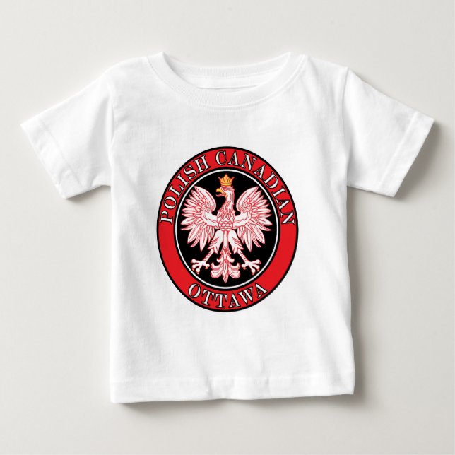 Camiseta De Bebé Ottawa Eagle canadiense polaco (Anverso)