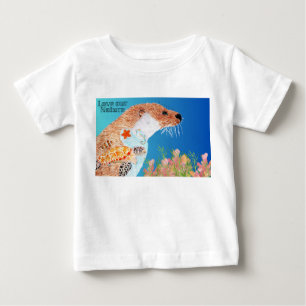Camiseta De Bebé Otter de la naturaleza