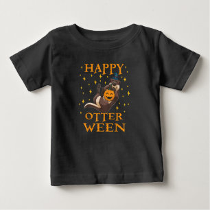 Camiseta De Bebé Otter Gift Feliz Halloween de Otter Cute Sea