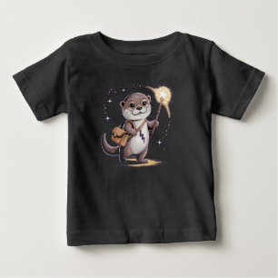 Camiseta De Bebé Otter Magic Wizard Funny Otter Halloween