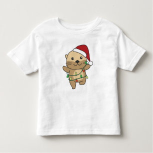 Camiseta De Bebé Otter Navidades Animales de invierno Holiday Otter