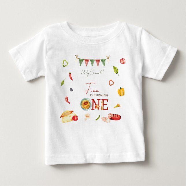 Camiseta De Bebé Our Little Meatball 1st Birthday (Anverso)