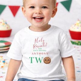 Camiseta De Bebé Our Little Meatball is Two Second Birthday Party 