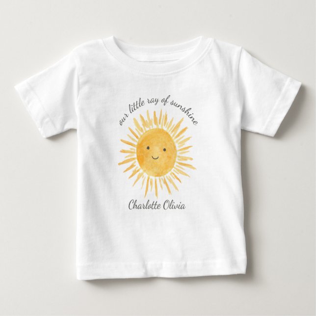 Camiseta De Bebé Our Little Ray Of Sunshine (Anverso)