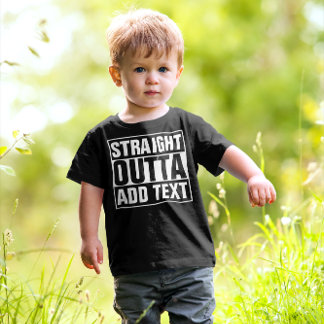 Camiseta De Bebé OUTTA DIRECTA - agrega tu texto aquí/crea el propi