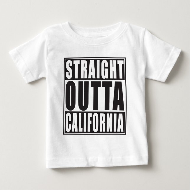 Camiseta De Bebé Outta recto California (Anverso)