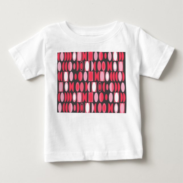 Camiseta De Bebé Ovalos Art Deco (Anverso)