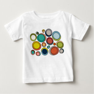 Camiseta De Bebé Ovalos modernos de mediados del siglo XX