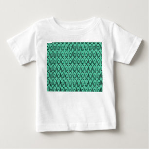 Camiseta De Bebé Ovalos Verdes De Mint Repetidos