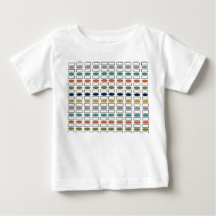 Camiseta De Bebé Ovalos y Rectángulos