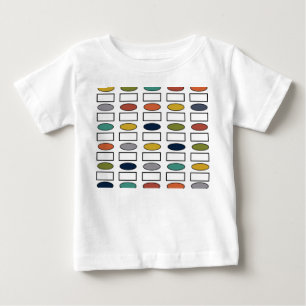 Camiseta De Bebé Ovalos y Rectángulos