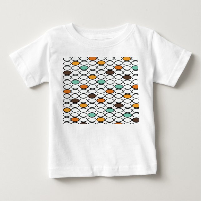 Camiseta De Bebé Ovals de los años 1970 (Anverso)