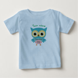 Camiseta De Bebé Oveja azul adorable personalizada