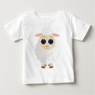 Camiseta De Bebé Oveja blanca