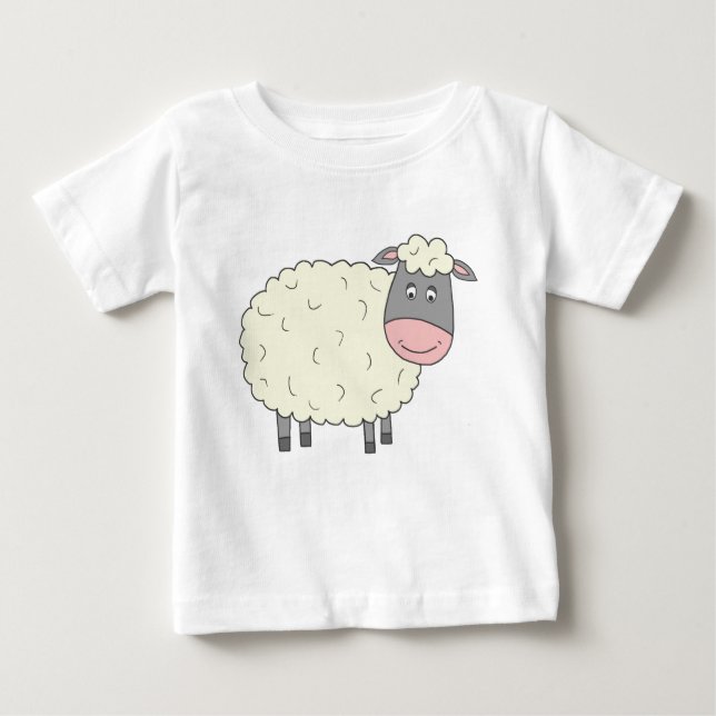 Camiseta De Bebé Oveja corta (Anverso)