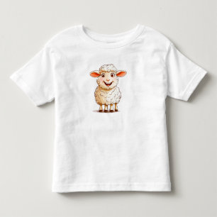 Camiseta De Bebé Oveja de dibujos animados