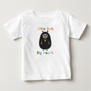 Camiseta De Bebé Oveja Negra Adorable con Campana – Pequeño Corazón