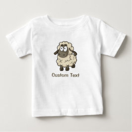 Camiseta De Bebé Oveja Personalizado Beige