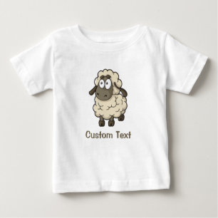 Camiseta De Bebé Oveja Personalizado Beige
