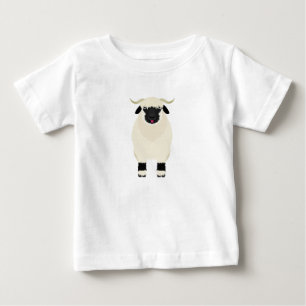 Camiseta De Bebé Ovejas de la nariz negra de Valais