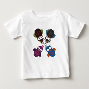 Camiseta De Bebé Owl Crowd