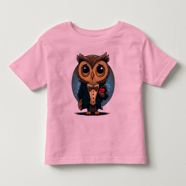 Camiseta De Bebé Owl Groom in Love: Perfect El día de San Valentín  (Anverso)