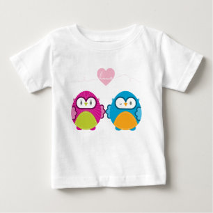 Camiseta De Bebé OWL LOVE :: chica brillante + niño