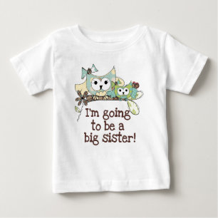 Camiseta De Bebé Owls Future Big Sister