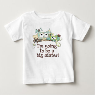 Camiseta De Bebé Owls Future Big Sister