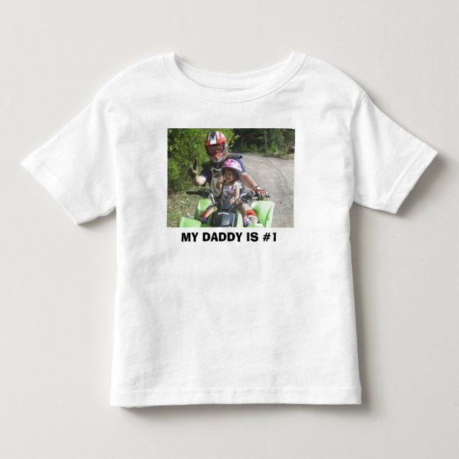 CAMISETA DE BEBÉ P5260122, MI PAPÁ ES #1 (Anverso)