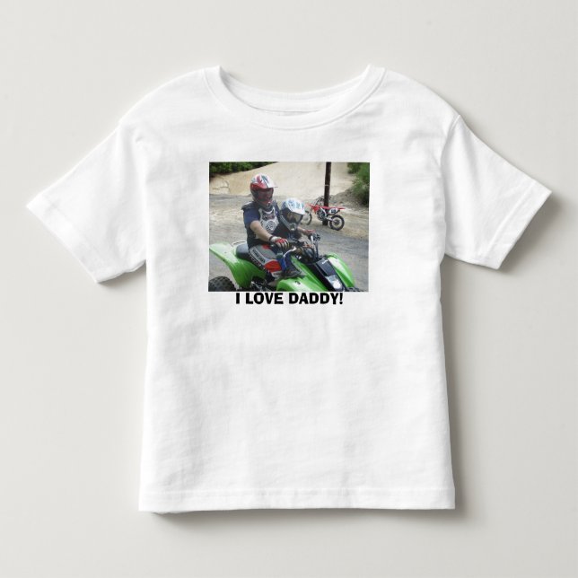 CAMISETA DE BEBÉ ¡P5260178, AMO AL PAPÁ! (Anverso)
