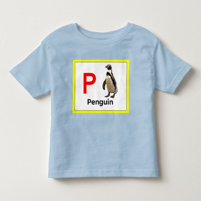 Camiseta De Bebé P es para Penguin (Anverso)