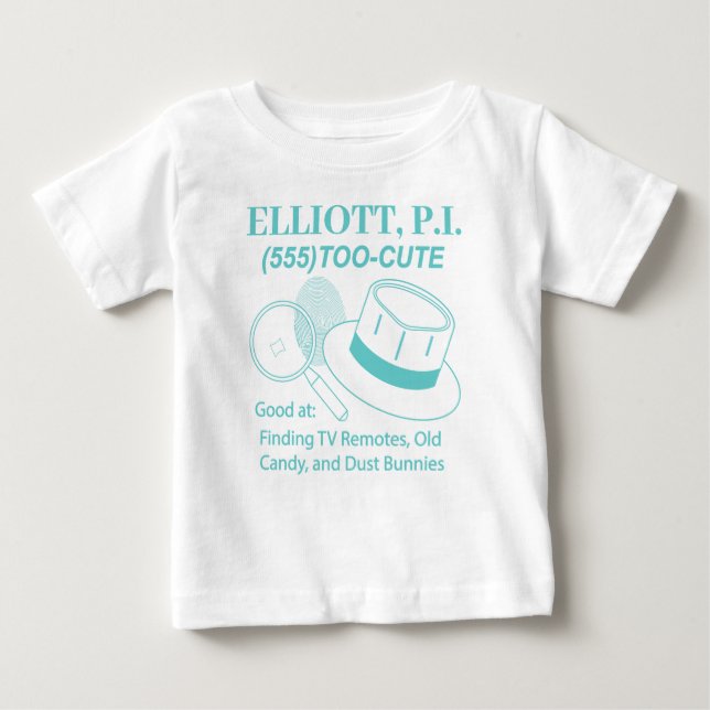 Camiseta De Bebé P.I. personalizable Cute Baby (Anverso)